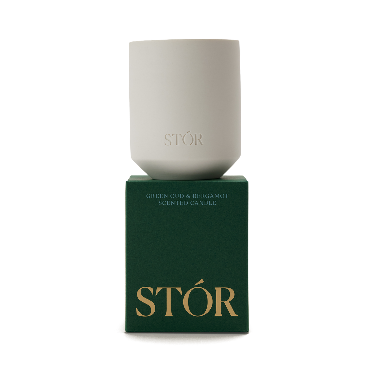 Green Oud & Bergamot Scented Candle